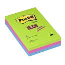 Zestaw 3 bloczkw 3M Post-it Super Sticky Ultraw linie 102*152 660-3SSUC