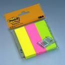 Zestaw znacznikw samoprzylepnych 3M Post-It 26x76mm jaskrawy 3 kolory 671/3M