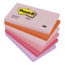 Bloczki samoprzylepne Post-it, paleta radosna, 6 sztuk po 100 kart. 127x76mm 655FLJO