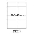 Etykiety samoprzylepne Emerson ILK 2*105x48 (100)