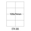 Etykiety samoprzylepne Emerson ILK 2*105x74 (100)