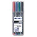 Foliopis Staedtler Lumocolor 4 szt w etui S313WP4